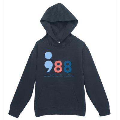 988 Mental Health Matters Suicide Prevention Awareness Urban Pullover Hoodie