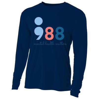 988 Mental Health Matters Suicide Prevention Awareness Cooling Performance Long Sleeve Crew