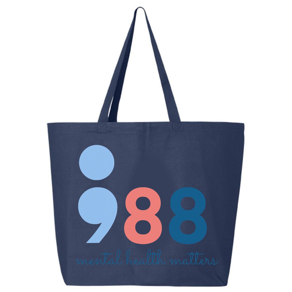 988 Mental Health Matters Suicide Prevention Awareness 25L Jumbo Tote