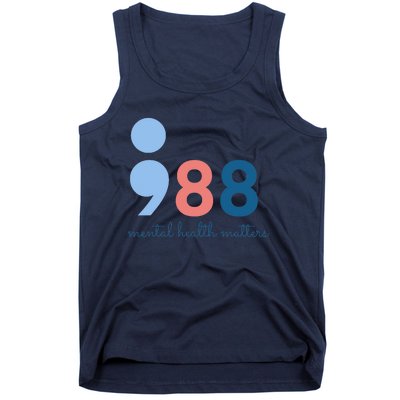 988 Mental Health Matters Suicide Prevention Awareness Tank Top