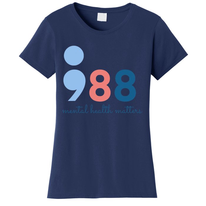 988 Mental Health Matters Suicide Prevention Awareness Women's T-Shirt