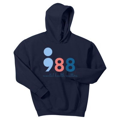 988 Mental Health Matters Suicide Prevention Awareness Kids Hoodie