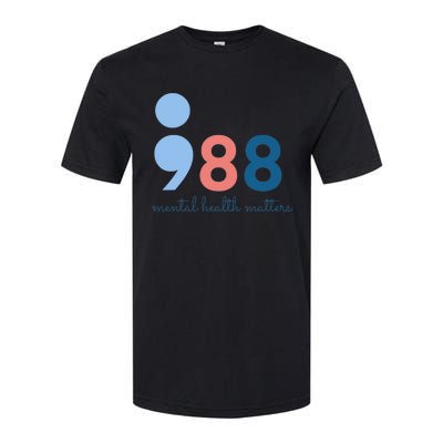 988 Mental Health Matters Suicide Prevention Awareness Softstyle CVC T-Shirt