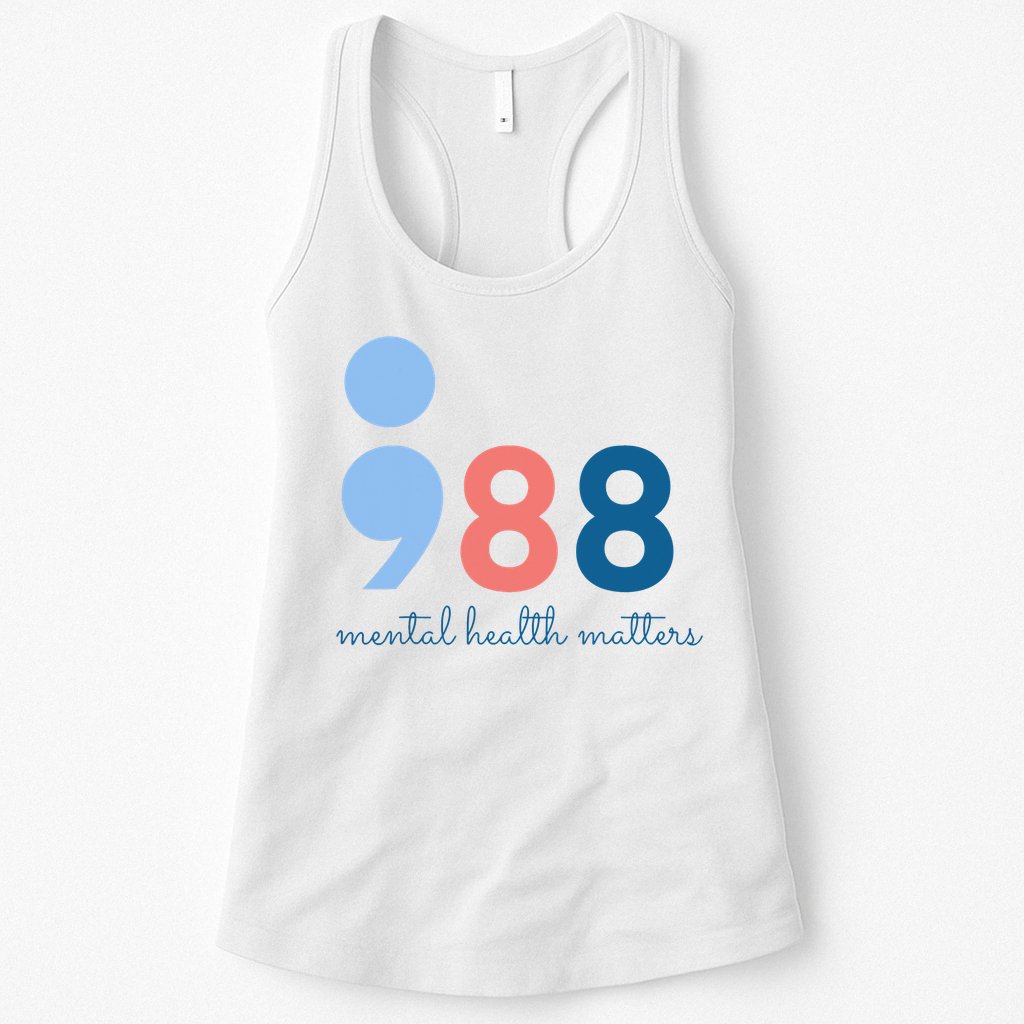 988 Mental Health Matters Suicide Prevention Awareness Womens Tank Top