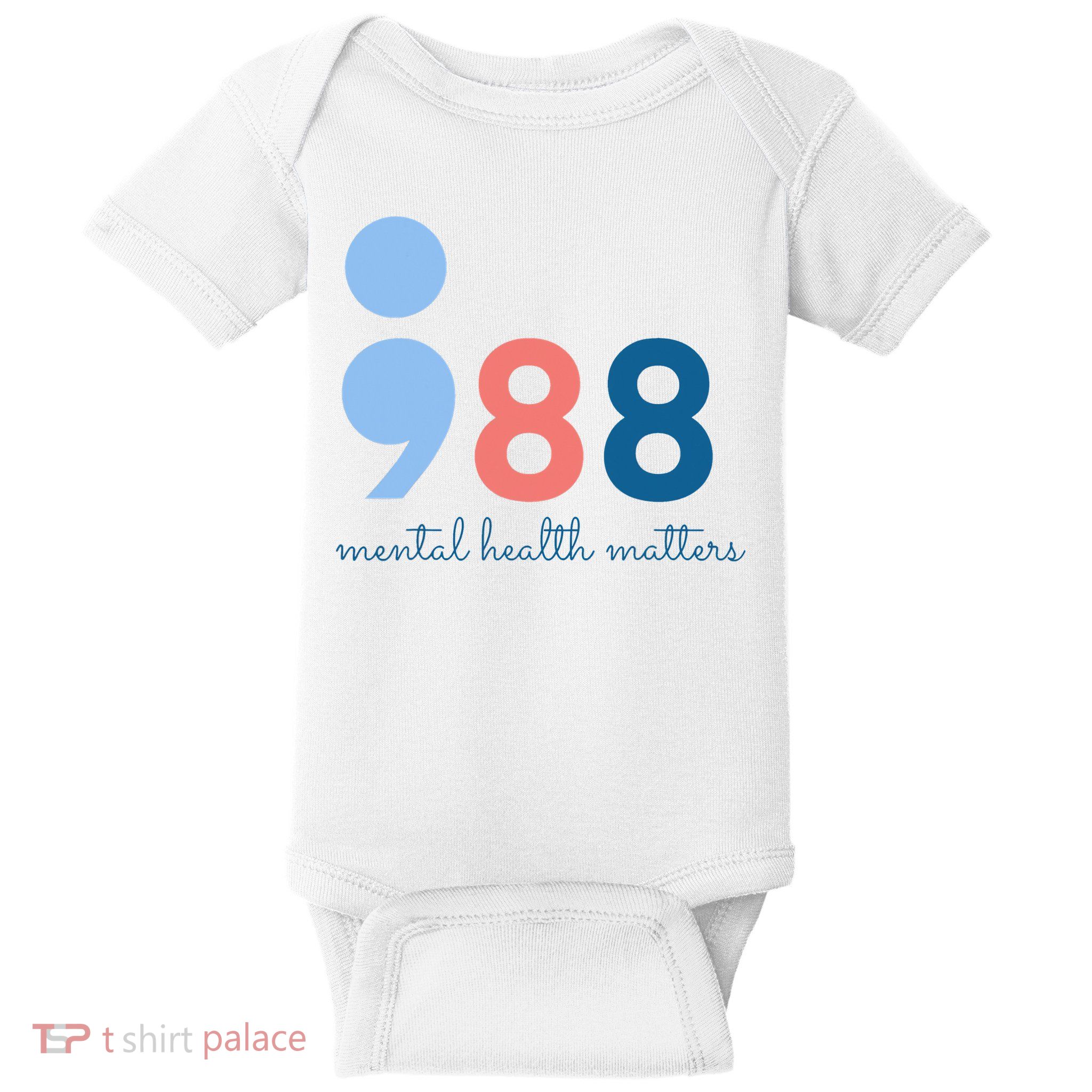 988 Mental Health Matters Suicide Prevention Awareness Baby Bodysuit