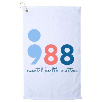 988 Mental Health Matters Suicide Prevention Awareness Golf Towel