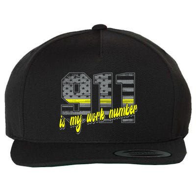 911 My Number I Police I Firefighter I Emt And Ems I Dispatcher Cute Gift Wool Snapback Cap