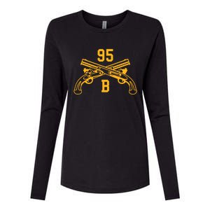 95b Military Police Officer Crossed Pistols Gift Womens Cotton Relaxed Long Sleeve T-Shirt