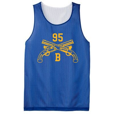 95b Military Police Officer Crossed Pistols Gift Mesh Reversible Basketball Jersey Tank