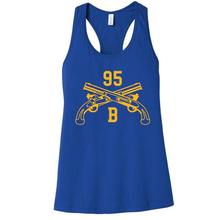 95b Military Police Officer Crossed Pistols Gift Women's Racerback Tank