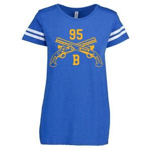 95b Military Police Officer Crossed Pistols Gift Enza Ladies Jersey Football T-Shirt