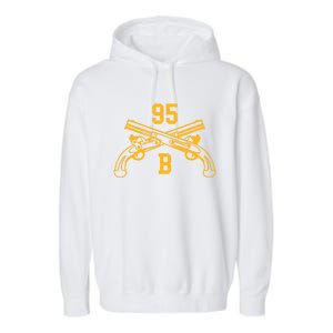 95b Military Police Officer Crossed Pistols Gift Garment-Dyed Fleece Hoodie