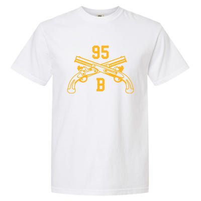 95b Military Police Officer Crossed Pistols Gift Garment-Dyed Heavyweight T-Shirt