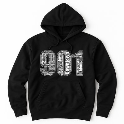 901 Memphis Typography Word Art Hoodie