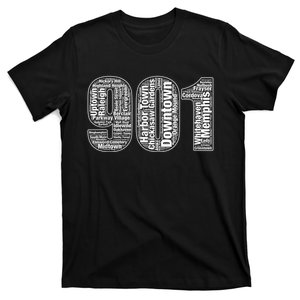 901 Memphis Typography Word Art T-Shirt