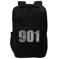 901 Memphis Typography Word Art Impact Tech Backpack