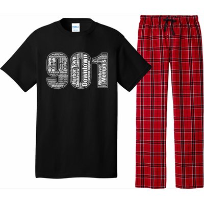 901 Memphis Typography Word Art Pajama Set