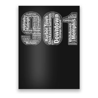 901 Memphis Typography Word Art Poster