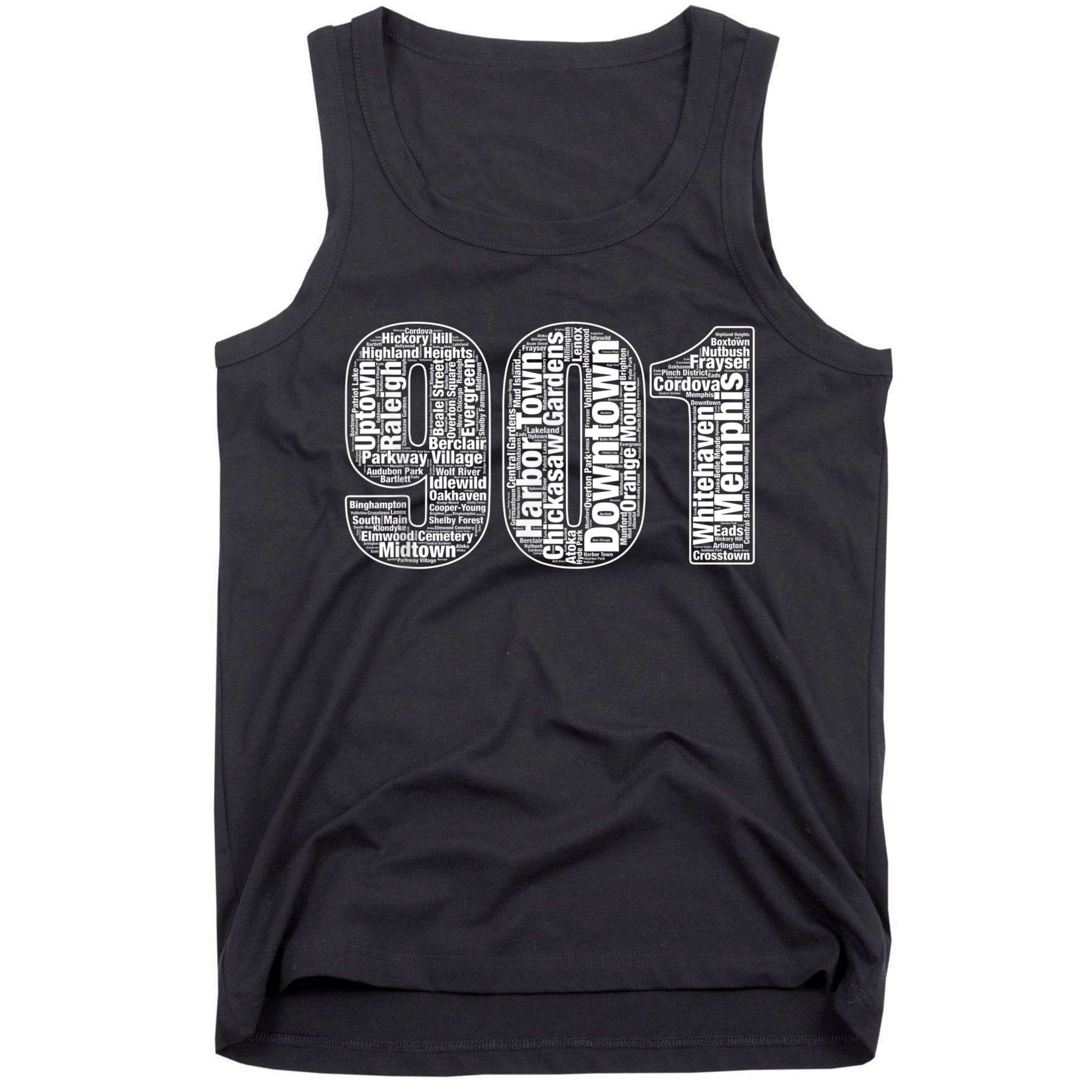 901 Memphis Typography Word Art Tank Top