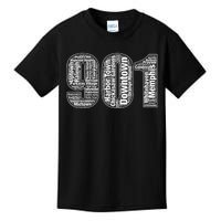 901 Memphis Typography Word Art Kids T-Shirt