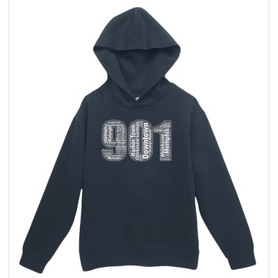 901 Memphis Typography Word Art Urban Pullover Hoodie