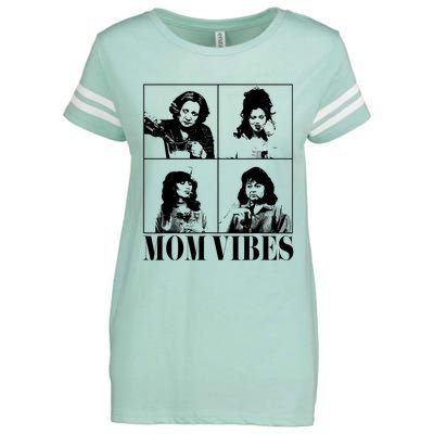 90’S Mom Vibes Vintage Funny Cool Mom Trendy MotherS Day Enza Ladies Jersey Football T-Shirt