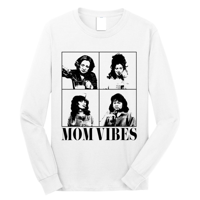 90’S Mom Vibes Vintage Funny Cool Mom Trendy MotherS Day Long Sleeve Shirt