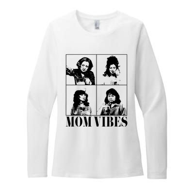 90’S Mom Vibes Vintage Funny Cool Mom Trendy MotherS Day Womens CVC Long Sleeve Shirt