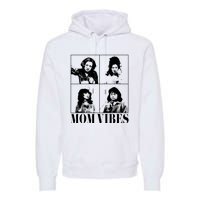 90’S Mom Vibes Vintage Funny Cool Mom Trendy MotherS Day Premium Hoodie