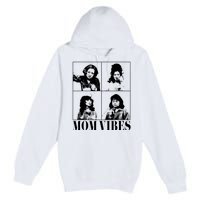 90’S Mom Vibes Vintage Funny Cool Mom Trendy MotherS Day Premium Pullover Hoodie