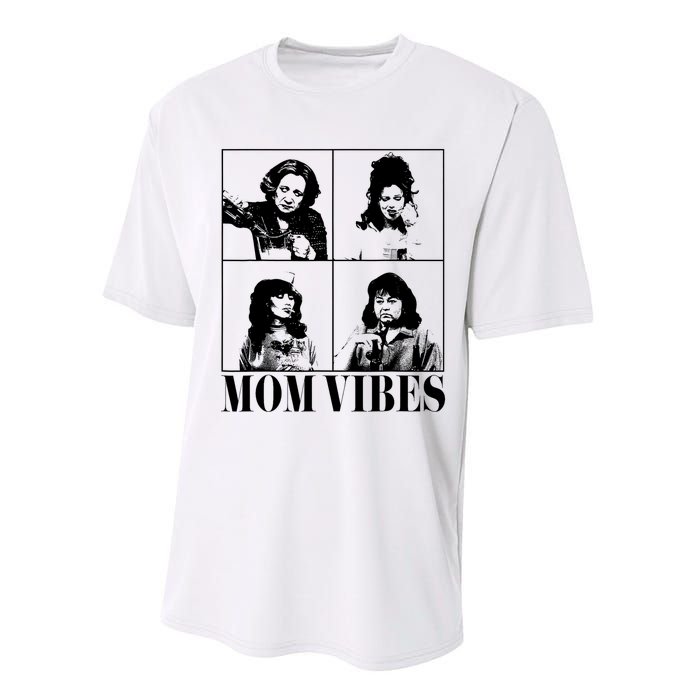 90’S Mom Vibes Vintage Funny Cool Mom Trendy MotherS Day Performance Sprint T-Shirt