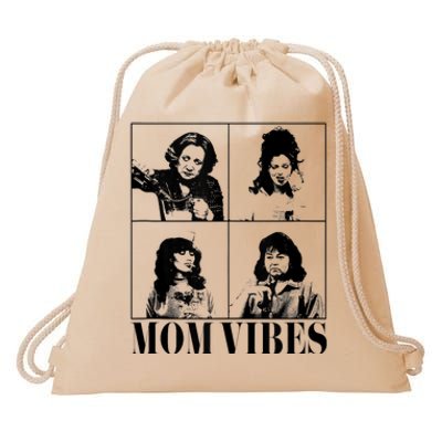 90’S Mom Vibes Vintage Funny Cool Mom Trendy MotherS Day Drawstring Bag