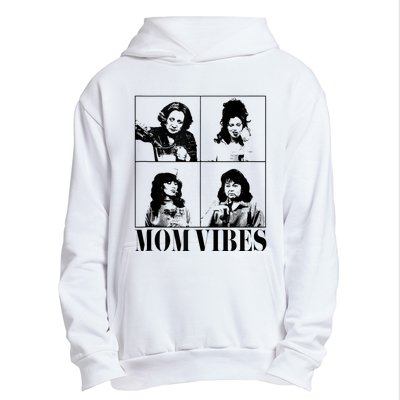 90’S Mom Vibes Vintage Funny Cool Mom Trendy MotherS Day Urban Pullover Hoodie