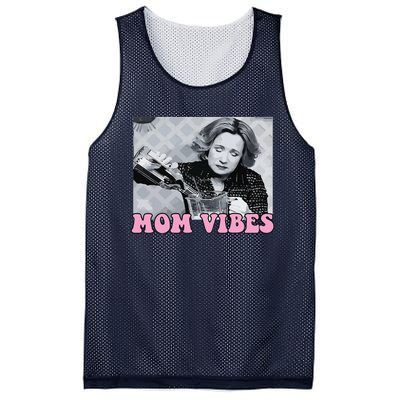 90’S Mom Vibes Vintage Retro Funny Mom Life Mother Day Mesh Reversible Basketball Jersey Tank