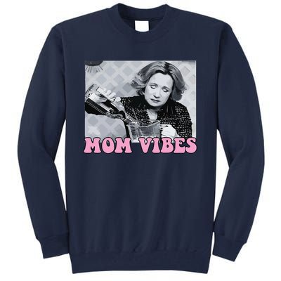 90’S Mom Vibes Vintage Retro Funny Mom Life Mother Day Tall Sweatshirt