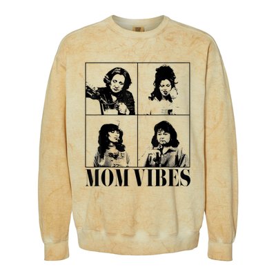 90’S Mom Vibes Vintage Funny Cool Mom Trendy Mothers Day Colorblast Crewneck Sweatshirt