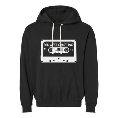 90s Music West Coast Hip Hop Cassette Garment-Dyed Fleece Hoodie