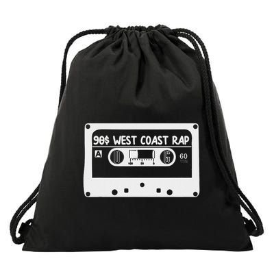 90s Music West Coast Hip Hop Cassette Drawstring Bag