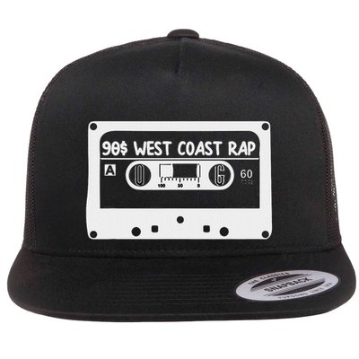 90s Music West Coast Hip Hop Cassette Flatbill Hat