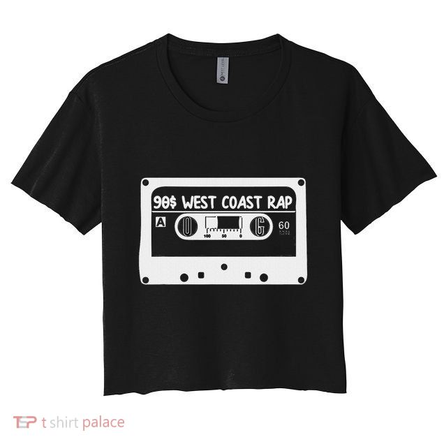 90s Music West Coast Hip Hop Cassette Crop Top