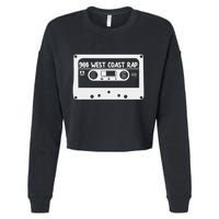 90s Music West Coast Hip Hop Cassette Cropped Pullover Crew