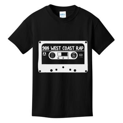 90s Music West Coast Hip Hop Cassette Kids T-Shirt