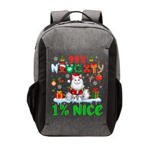 99% Naughty 1% Nice Christmas Colorful Reindeer Cat Cool Gift Vector Backpack