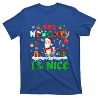 99% Naughty 1% Nice Christmas Colorful Reindeer Llama Meaningful Gift T-Shirt