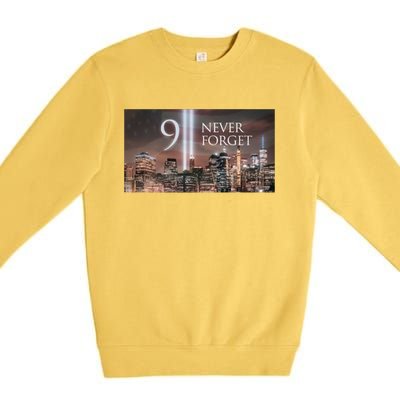 911 never forget Premium Crewneck Sweatshirt