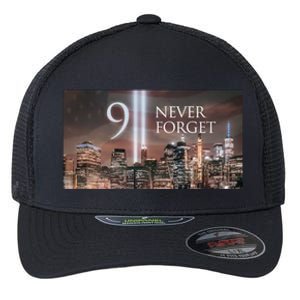 911 never forget Flexfit Unipanel Trucker Cap