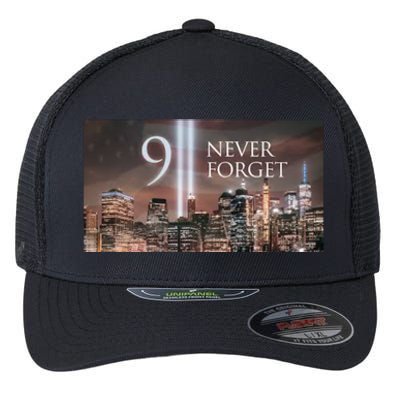 911 never forget Flexfit Unipanel Trucker Cap