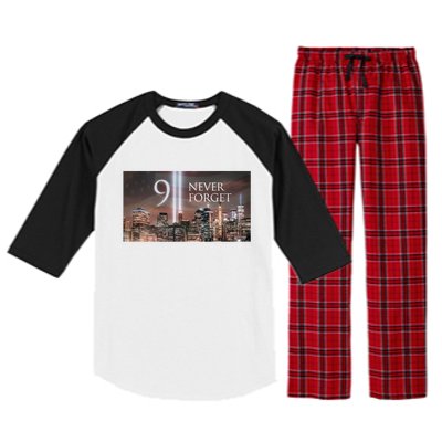 911 never forget Raglan Sleeve Pajama Set