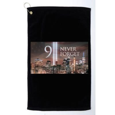 911 never forget Platinum Collection Golf Towel