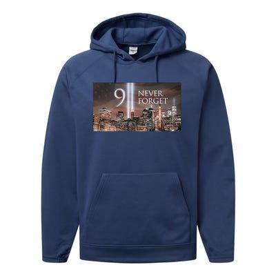 911 never forget Performance Fleece Hoodie